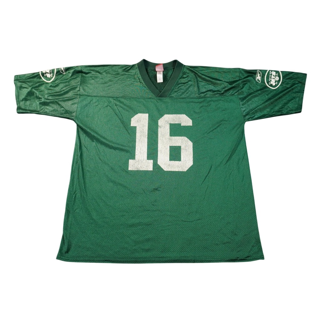 Reebok New York Jets Vinny Testaverde Jersey Mens 2XL Green #16 Mesh V-Neck